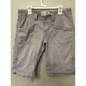 Aventura Roll Up Shorts Womens 4 Light Purple 100% Organic Cotton Travel Outdoor